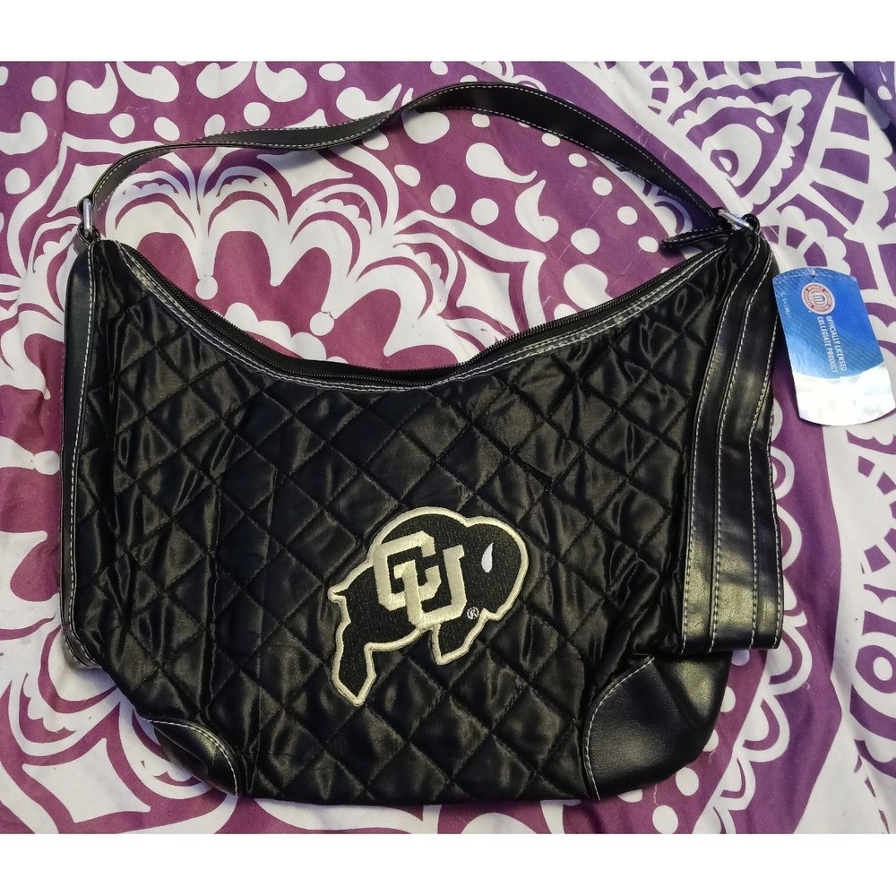 NEW ProFANIty by LittleEarth NCAA Colorado University Quilted Hobo Style Handbag